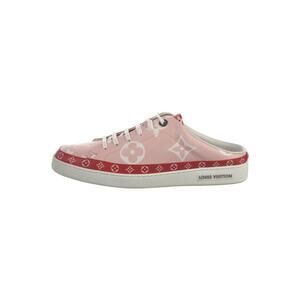 Louis Vuitton Pink Red LV Monogram Sneakers 41 sz
